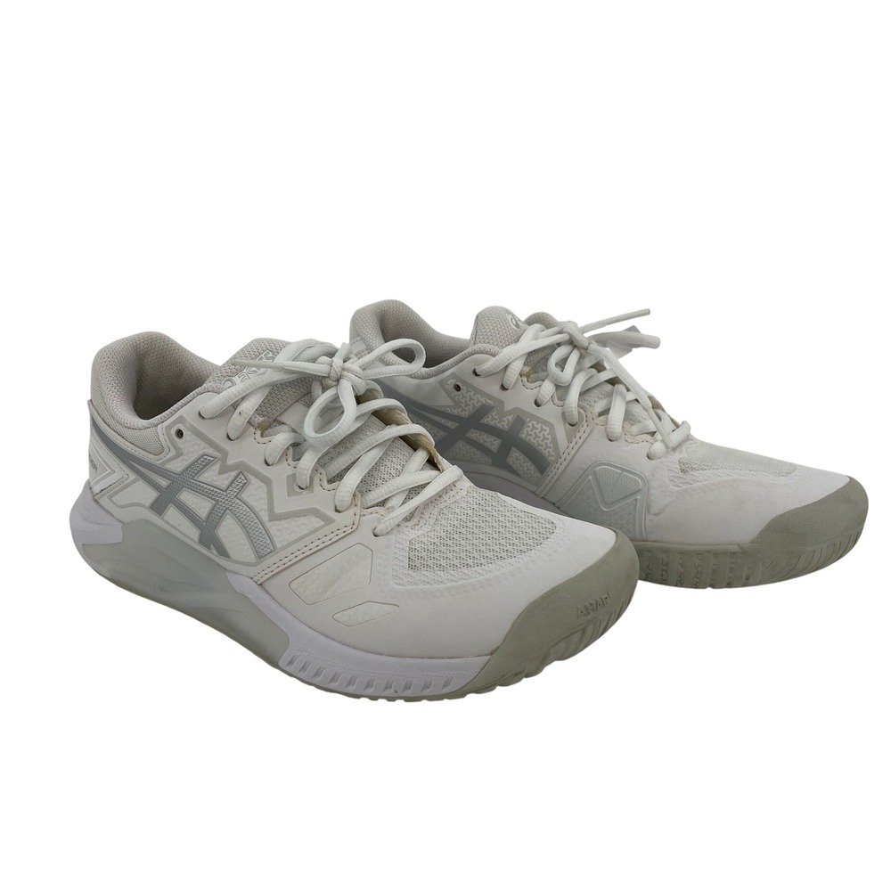 Asics Gel-Challenger 13 Womens White Silver Tennis Shoes Size 7.5